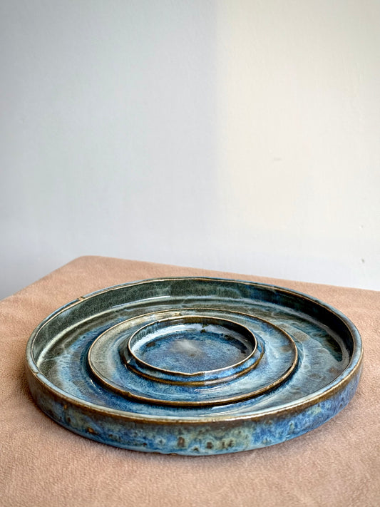 Chips-and-Dips Bowl Blue